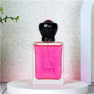 100ml ferningur ilmvatnsflaska með skemmtilegri loki