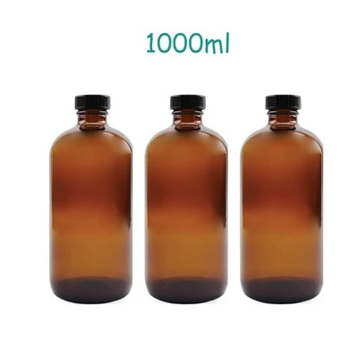 1000ml Amber glerflaska